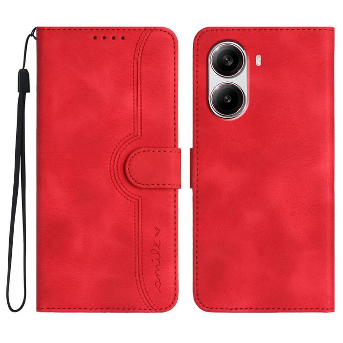 Funda de teléfono de cuero con sensación de piel y patrón de corazón, For Redmi A7 Pro 171mm / Poco C85x 5G, For Redmi Turbo 5 Max / Poco X8 Pro Max, For Redmi Turbo 5 5G / Poco X8 Pro 5G, For Redmi Note 15 4G / 5G 164mm / Poco M8 5G                   ...