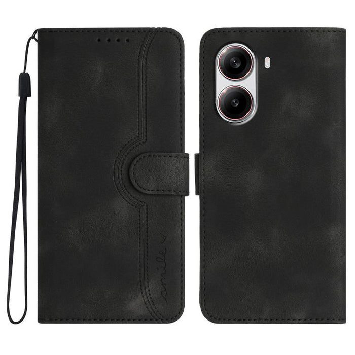 Funda de teléfono de cuero con sensación de piel y patrón de corazón, For Redmi A7 Pro 171mm / Poco C85x 5G, For Redmi Turbo 5 Max / Poco X8 Pro Max, For Redmi Turbo 5 5G / Poco X8 Pro 5G, For Redmi Note 15 4G / 5G 164mm / Poco M8 5G                   ...