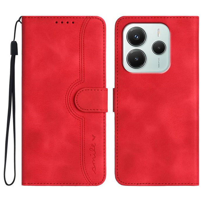Funda de teléfono de cuero con sensación de piel y patrón de corazón, For Redmi A7 Pro 171mm / Poco C85x 5G, For Redmi Turbo 5 Max / Poco X8 Pro Max, For Redmi Turbo 5 5G / Poco X8 Pro 5G, For Redmi Note 15 4G / 5G 164mm / Poco M8 5G                   ...