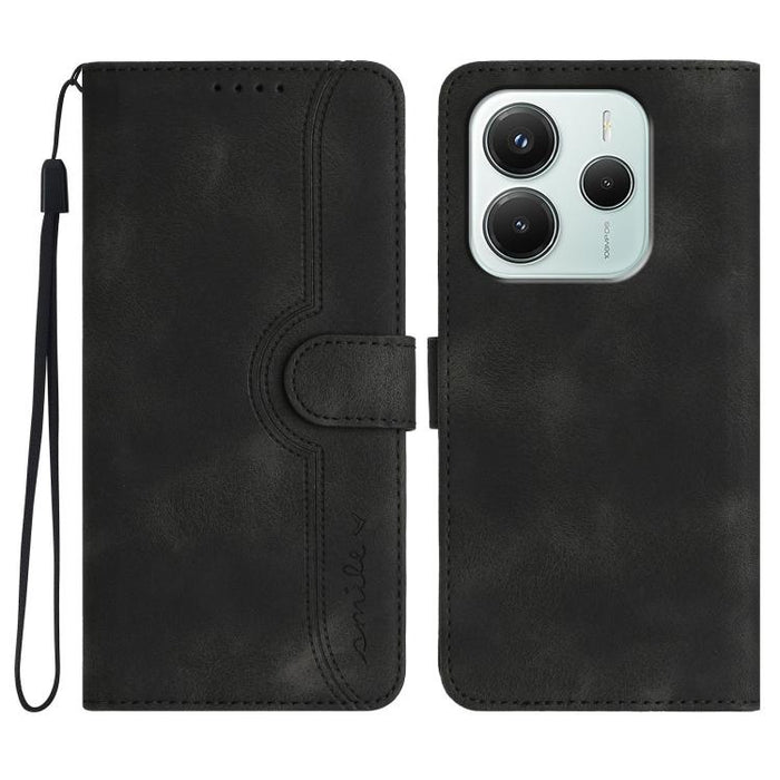 Funda de teléfono de cuero con sensación de piel y patrón de corazón, For Redmi A7 Pro 171mm / Poco C85x 5G, For Redmi Turbo 5 Max / Poco X8 Pro Max, For Redmi Turbo 5 5G / Poco X8 Pro 5G, For Redmi Note 15 4G / 5G 164mm / Poco M8 5G                   ...