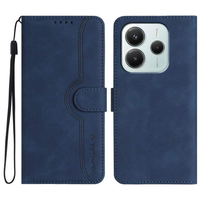 Funda de teléfono de cuero con sensación de piel y patrón de corazón, For Redmi A7 Pro 171mm / Poco C85x 5G, For Redmi Turbo 5 Max / Poco X8 Pro Max, For Redmi Turbo 5 5G / Poco X8 Pro 5G, For Redmi Note 15 4G / 5G 164mm / Poco M8 5G                   ...