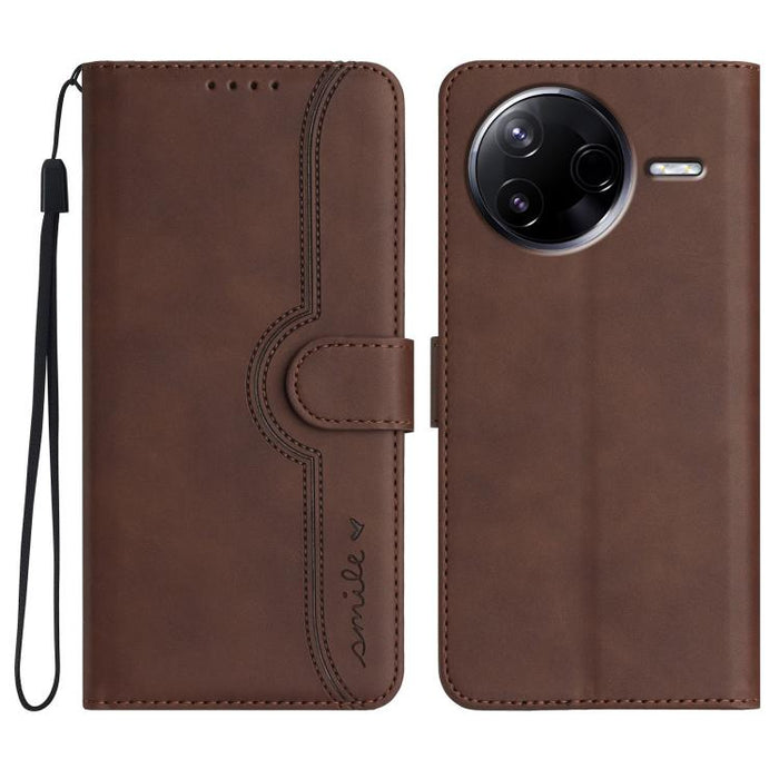 Funda de teléfono de cuero con sensación de piel y patrón de corazón, For Redmi A7 Pro 171mm / Poco C85x 5G, For Redmi Turbo 5 Max / Poco X8 Pro Max, For Redmi Turbo 5 5G / Poco X8 Pro 5G, For Redmi Note 15 4G / 5G 164mm / Poco M8 5G                   ...