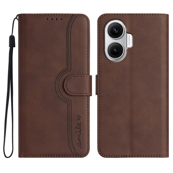 Funda de teléfono de cuero con sensación de piel y patrón de corazón, For Redmi A7 Pro 171mm / Poco C85x 5G, For Redmi Turbo 5 Max / Poco X8 Pro Max, For Redmi Turbo 5 5G / Poco X8 Pro 5G, For Redmi Note 15 4G / 5G 164mm / Poco M8 5G                   ...