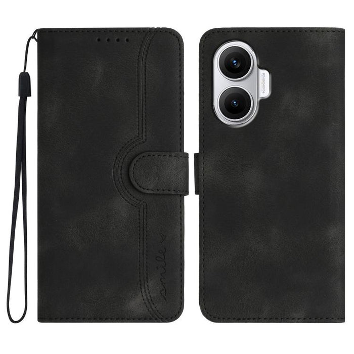 Funda de teléfono de cuero con sensación de piel y patrón de corazón, For Redmi A7 Pro 171mm / Poco C85x 5G, For Redmi Turbo 5 Max / Poco X8 Pro Max, For Redmi Turbo 5 5G / Poco X8 Pro 5G, For Redmi Note 15 4G / 5G 164mm / Poco M8 5G                   ...