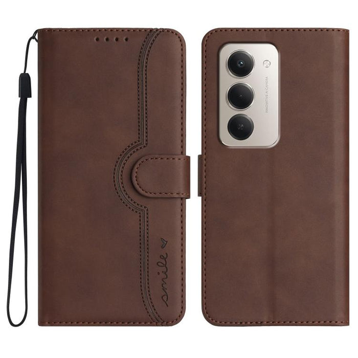 Funda de teléfono de cuero con sensación de piel y patrón de corazón, For Redmi A7 Pro 171mm / Poco C85x 5G, For Redmi Turbo 5 Max / Poco X8 Pro Max, For Redmi Turbo 5 5G / Poco X8 Pro 5G, For Redmi Note 15 4G / 5G 164mm / Poco M8 5G                   ...