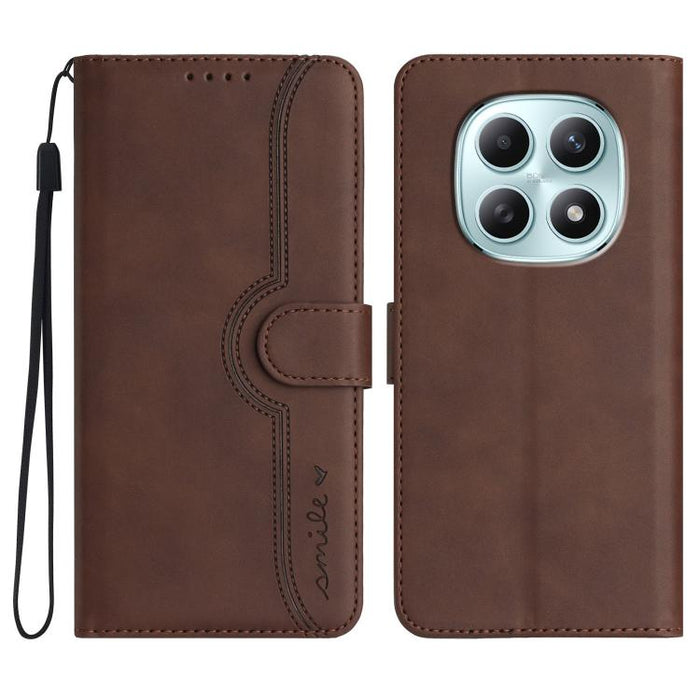 Funda de teléfono de cuero con sensación de piel y patrón de corazón, For Redmi A7 Pro 171mm / Poco C85x 5G, For Redmi Turbo 5 Max / Poco X8 Pro Max, For Redmi Turbo 5 5G / Poco X8 Pro 5G, For Redmi Note 15 4G / 5G 164mm / Poco M8 5G                   ...