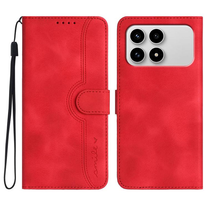 Funda de teléfono de cuero con sensación de piel y patrón de corazón, For Redmi A7 Pro 171mm / Poco C85x 5G, For Redmi Turbo 5 Max / Poco X8 Pro Max, For Redmi Turbo 5 5G / Poco X8 Pro 5G, For Redmi Note 15 4G / 5G 164mm / Poco M8 5G                   ...