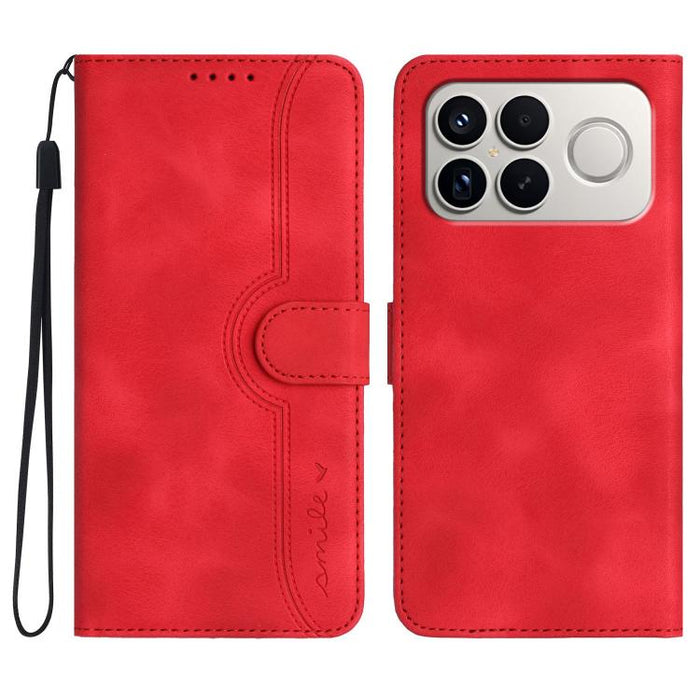 Funda de teléfono de cuero con sensación de piel y patrón de corazón, For Redmi A7 Pro 171mm / Poco C85x 5G, For Redmi Turbo 5 Max / Poco X8 Pro Max, For Redmi Turbo 5 5G / Poco X8 Pro 5G, For Redmi Note 15 4G / 5G 164mm / Poco M8 5G                   ...