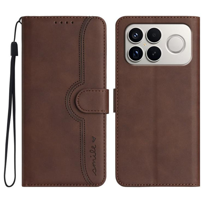 Funda de teléfono de cuero con sensación de piel y patrón de corazón, For Redmi A7 Pro 171mm / Poco C85x 5G, For Redmi Turbo 5 Max / Poco X8 Pro Max, For Redmi Turbo 5 5G / Poco X8 Pro 5G, For Redmi Note 15 4G / 5G 164mm / Poco M8 5G                   ...