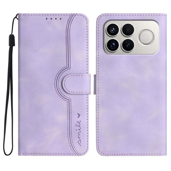 Funda de teléfono de cuero con sensación de piel y patrón de corazón, For Redmi A7 Pro 171mm / Poco C85x 5G, For Redmi Turbo 5 Max / Poco X8 Pro Max, For Redmi Turbo 5 5G / Poco X8 Pro 5G, For Redmi Note 15 4G / 5G 164mm / Poco M8 5G                   ...