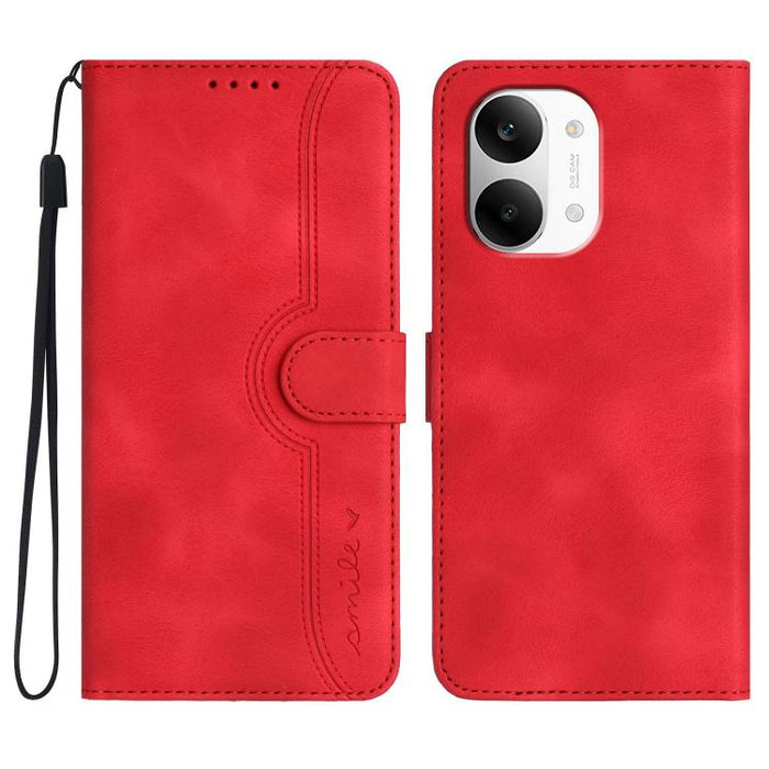 Funda de teléfono de cuero con sensación de piel y patrón de corazón, For Redmi A7 Pro 171mm / Poco C85x 5G, For Redmi Turbo 5 Max / Poco X8 Pro Max, For Redmi Turbo 5 5G / Poco X8 Pro 5G, For Redmi Note 15 4G / 5G 164mm / Poco M8 5G                   ...