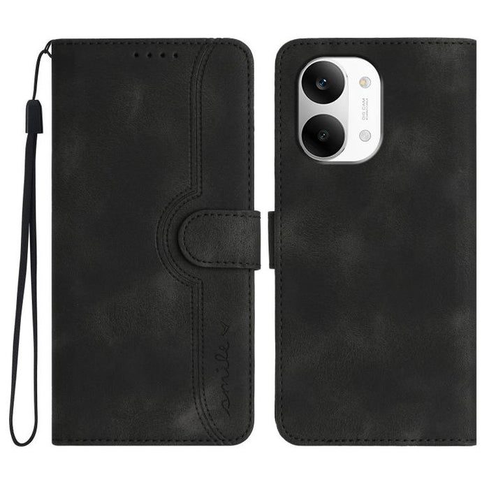Funda de teléfono de cuero con sensación de piel y patrón de corazón, For Redmi A7 Pro 171mm / Poco C85x 5G, For Redmi Turbo 5 Max / Poco X8 Pro Max, For Redmi Turbo 5 5G / Poco X8 Pro 5G, For Redmi Note 15 4G / 5G 164mm / Poco M8 5G                   ...