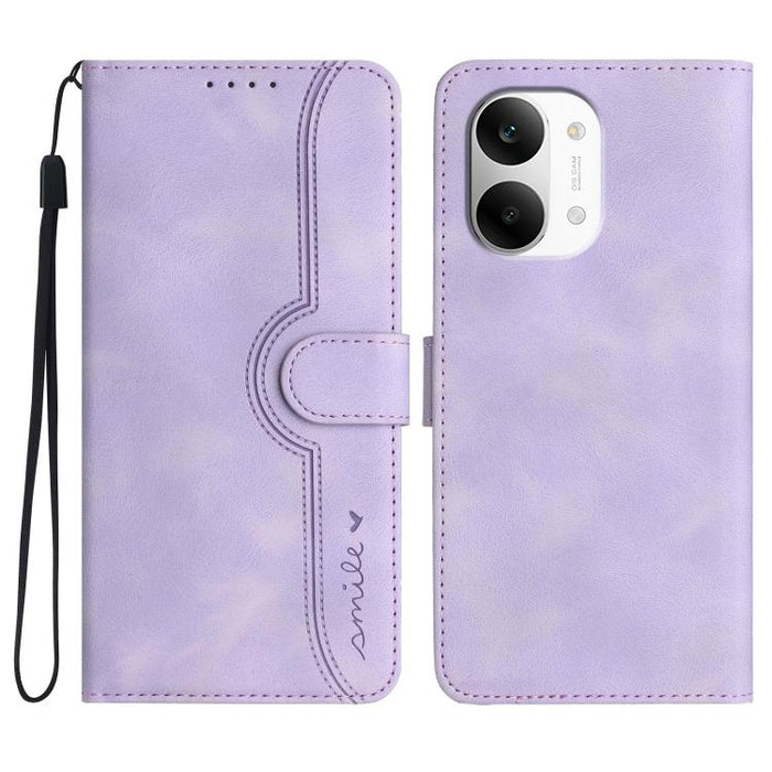 Funda de teléfono de cuero con sensación de piel y patrón de corazón, For Redmi A7 Pro 171mm / Poco C85x 5G, For Redmi Turbo 5 Max / Poco X8 Pro Max, For Redmi Turbo 5 5G / Poco X8 Pro 5G, For Redmi Note 15 4G / 5G 164mm / Poco M8 5G                   ...