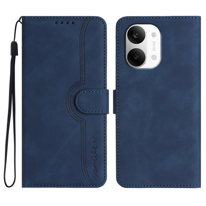 Funda de teléfono de cuero con sensación de piel y patrón de corazón, For Redmi A7 Pro 171mm / Poco C85x 5G, For Redmi Turbo 5 Max / Poco X8 Pro Max, For Redmi Turbo 5 5G / Poco X8 Pro 5G, For Redmi Note 15 4G / 5G 164mm / Poco M8 5G                   ...