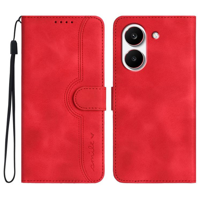 Funda de teléfono de cuero con sensación de piel y patrón de corazón, For Redmi A7 Pro 171mm / Poco C85x 5G, For Redmi Turbo 5 Max / Poco X8 Pro Max, For Redmi Turbo 5 5G / Poco X8 Pro 5G, For Redmi Note 15 4G / 5G 164mm / Poco M8 5G                   ...