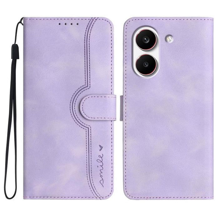 Funda de teléfono de cuero con sensación de piel y patrón de corazón, For Redmi A7 Pro 171mm / Poco C85x 5G, For Redmi Turbo 5 Max / Poco X8 Pro Max, For Redmi Turbo 5 5G / Poco X8 Pro 5G, For Redmi Note 15 4G / 5G 164mm / Poco M8 5G                   ...