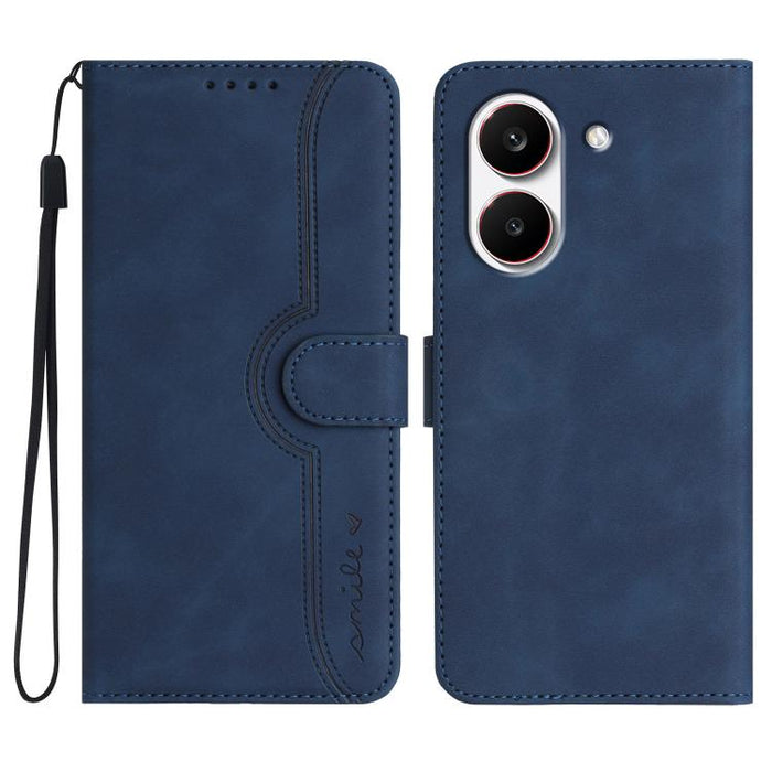Funda de teléfono de cuero con sensación de piel y patrón de corazón, For Redmi A7 Pro 171mm / Poco C85x 5G, For Redmi Turbo 5 Max / Poco X8 Pro Max, For Redmi Turbo 5 5G / Poco X8 Pro 5G, For Redmi Note 15 4G / 5G 164mm / Poco M8 5G                   ...