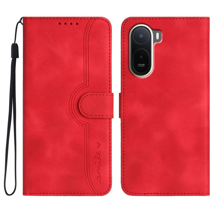 Funda de teléfono de cuero con sensación de piel y patrón de corazón, For Redmi A7 Pro 171mm / Poco C85x 5G, For Redmi Turbo 5 Max / Poco X8 Pro Max, For Redmi Turbo 5 5G / Poco X8 Pro 5G, For Redmi Note 15 4G / 5G 164mm / Poco M8 5G                   ...