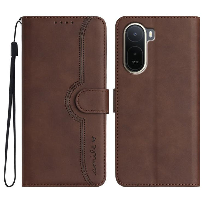 Funda de teléfono de cuero con sensación de piel y patrón de corazón, For Redmi A7 Pro 171mm / Poco C85x 5G, For Redmi Turbo 5 Max / Poco X8 Pro Max, For Redmi Turbo 5 5G / Poco X8 Pro 5G, For Redmi Note 15 4G / 5G 164mm / Poco M8 5G                   ...