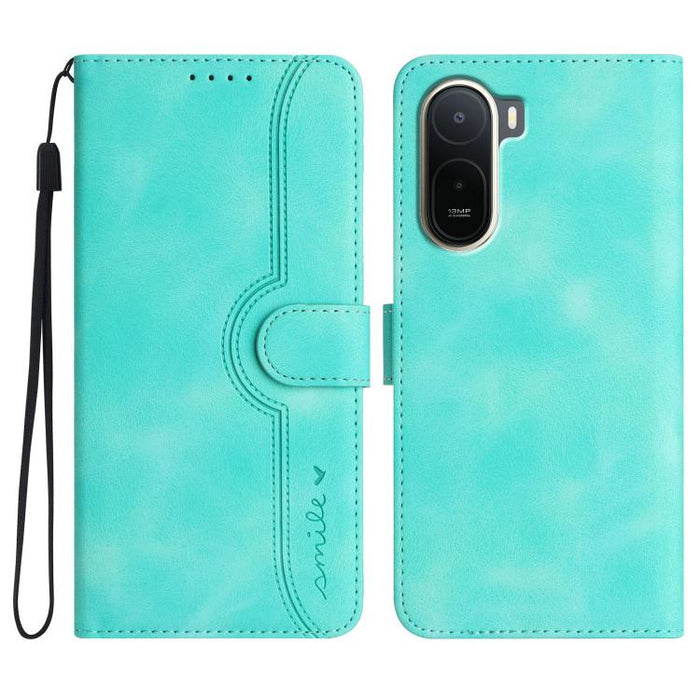 Funda de teléfono de cuero con sensación de piel y patrón de corazón, For Redmi A7 Pro 171mm / Poco C85x 5G, For Redmi Turbo 5 Max / Poco X8 Pro Max, For Redmi Turbo 5 5G / Poco X8 Pro 5G, For Redmi Note 15 4G / 5G 164mm / Poco M8 5G                   ...