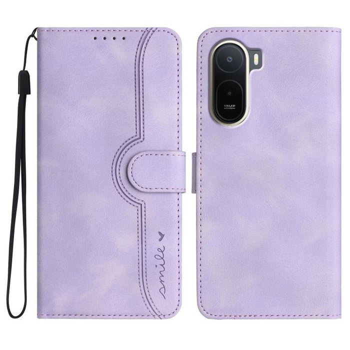 Funda de teléfono de cuero con sensación de piel y patrón de corazón, For Redmi A7 Pro 171mm / Poco C85x 5G, For Redmi Turbo 5 Max / Poco X8 Pro Max, For Redmi Turbo 5 5G / Poco X8 Pro 5G, For Redmi Note 15 4G / 5G 164mm / Poco M8 5G                   ...