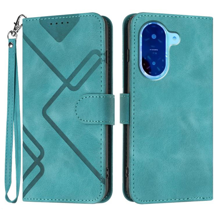 Funda de teléfono de cuero con sensación de piel y patrón de líneas, For Redmi A7 Pro 171mm / Poco C85x 5G, For Redmi Turbo 5 Max / Poco X8 Pro Max, For Redmi Turbo 5 5G / Poco X8 Pro 5G, For Redmi Note 15 4G / 5G 164mm / Poco M8 5G                    ...
