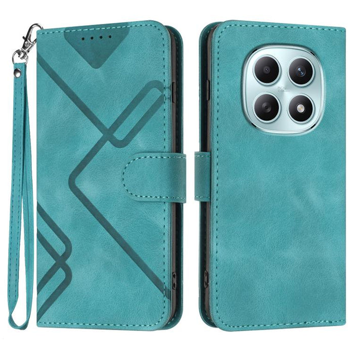 Funda de teléfono de cuero con sensación de piel y patrón de líneas, For Redmi A7 Pro 171mm / Poco C85x 5G, For Redmi Turbo 5 Max / Poco X8 Pro Max, For Redmi Turbo 5 5G / Poco X8 Pro 5G, For Redmi Note 15 4G / 5G 164mm / Poco M8 5G                    ...