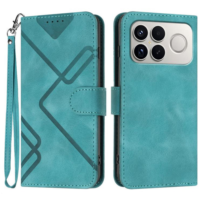 Funda de teléfono de cuero con sensación de piel y patrón de líneas, For Redmi A7 Pro 171mm / Poco C85x 5G, For Redmi Turbo 5 Max / Poco X8 Pro Max, For Redmi Turbo 5 5G / Poco X8 Pro 5G, For Redmi Note 15 4G / 5G 164mm / Poco M8 5G                    ...