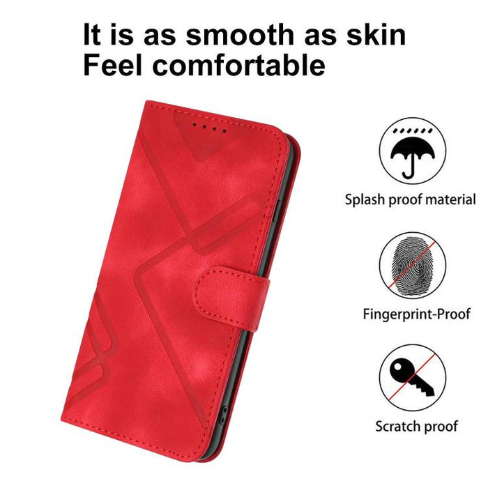Funda de teléfono de cuero con sensación de piel y patrón de líneas, For Redmi A7 Pro 171mm / Poco C85x 5G, For Redmi Turbo 5 Max / Poco X8 Pro Max, For Redmi Turbo 5 5G / Poco X8 Pro 5G, For Redmi Note 15 4G / 5G 164mm / Poco M8 5G                    ...