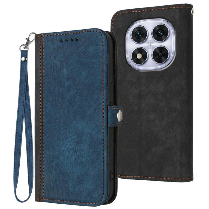 Caja del teléfono de cuero con correa de mano doble plegable con hebilla lateral, For Redmi A7 Pro 171mm / Poco C85x 5G, For Redmi Turbo 5 Max / Poco X8 Pro Max, For Redmi Turbo 5 5G / Poco X8 Pro 5G, For Redmi Note 15 4G / 5G 164mm / Poco M8 5G       ...