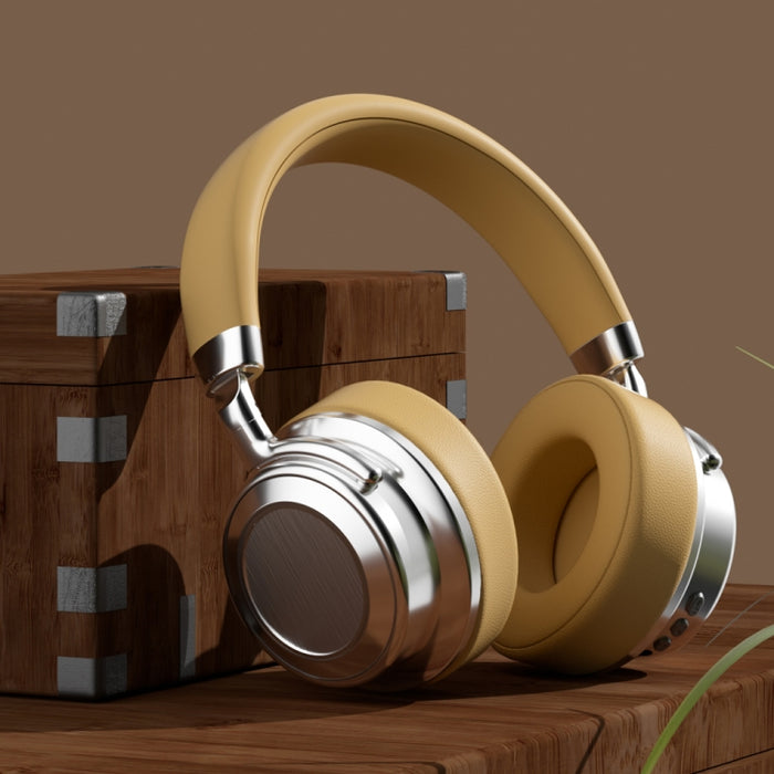 Auricular Bluetooth inalámbrico montado en la cabeza retro de metal CR-9