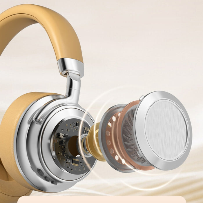 Auricular Bluetooth inalámbrico montado en la cabeza retro de metal CR-9