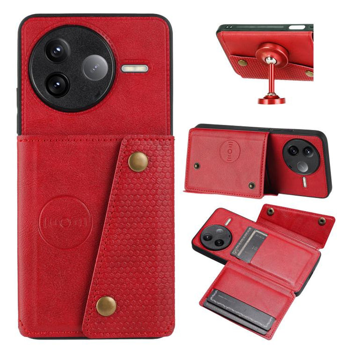 Estuche magnético para teléfono con ranuras para tarjetas con doble hebilla, For Redmi 15a 5G Global, For Redmi K90 Pro Max/Poco F8 Ultra, For Redmi K90/Poco F8 Pro, For Redmi K90 Pro Max Champion Edition, For Redmi 15C 5G / 4G EU 173mm                ...