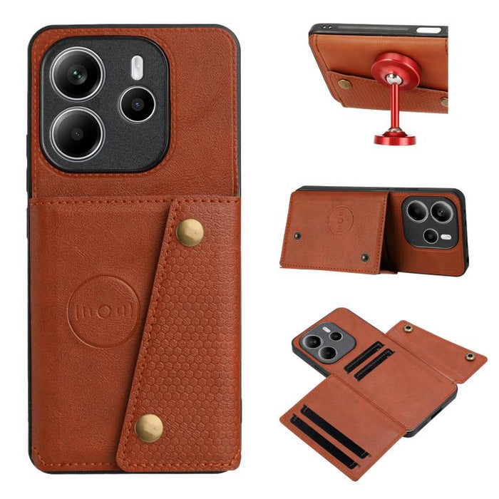 Estuche magnético para teléfono con ranuras para tarjetas con doble hebilla, For Redmi 15a 5G Global, For Redmi K90 Pro Max/Poco F8 Ultra, For Redmi K90/Poco F8 Pro, For Redmi K90 Pro Max Champion Edition, For Redmi 15C 5G / 4G EU 173mm                ...