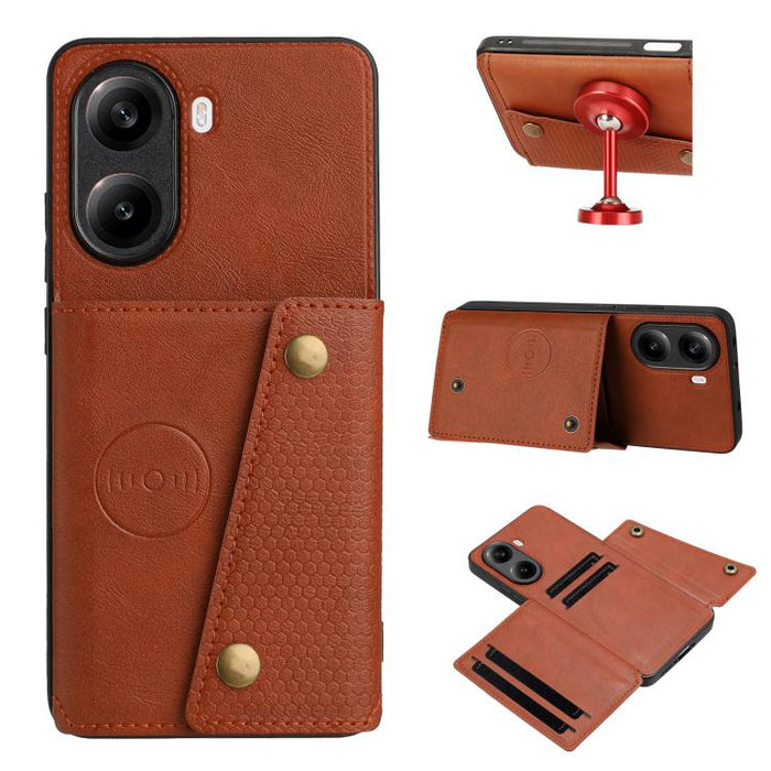 Estuche magnético para teléfono con ranuras para tarjetas con doble hebilla, For Redmi 15a 5G Global, For Redmi K90 Pro Max/Poco F8 Ultra, For Redmi K90/Poco F8 Pro, For Redmi K90 Pro Max Champion Edition, For Redmi 15C 5G / 4G EU 173mm                ...