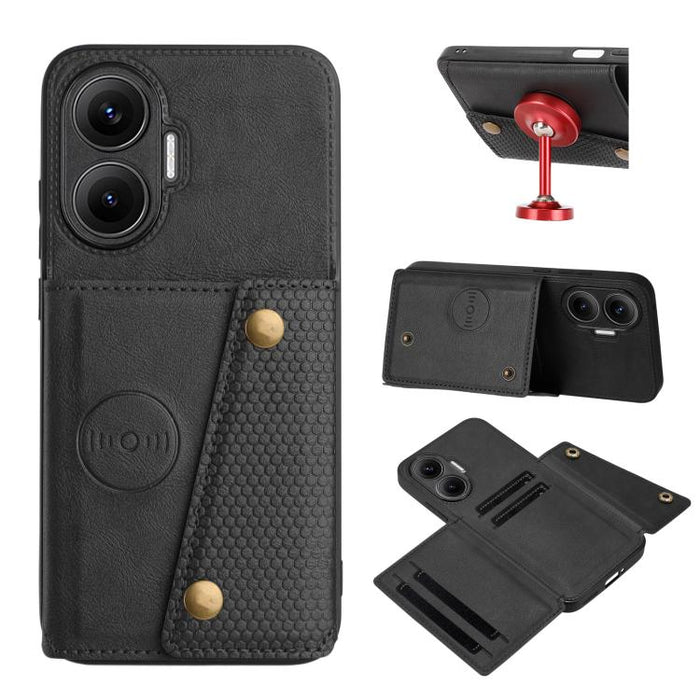 Estuche magnético para teléfono con ranuras para tarjetas con doble hebilla, For Redmi 15a 5G Global, For Redmi K90 Pro Max/Poco F8 Ultra, For Redmi K90/Poco F8 Pro, For Redmi K90 Pro Max Champion Edition, For Redmi 15C 5G / 4G EU 173mm                ...