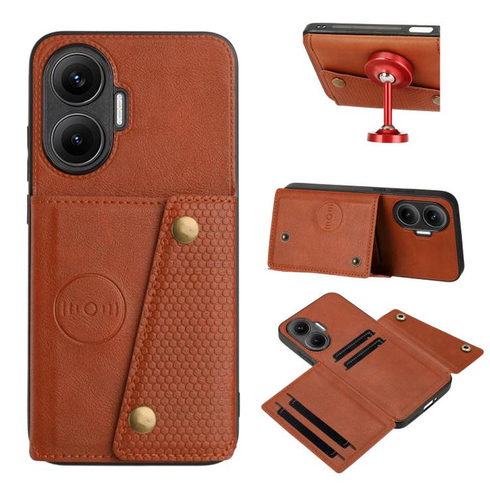 Estuche magnético para teléfono con ranuras para tarjetas con doble hebilla, For Redmi 15a 5G Global, For Redmi K90 Pro Max/Poco F8 Ultra, For Redmi K90/Poco F8 Pro, For Redmi K90 Pro Max Champion Edition, For Redmi 15C 5G / 4G EU 173mm                ...