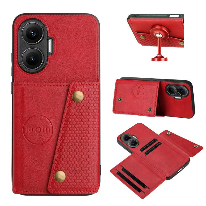 Estuche magnético para teléfono con ranuras para tarjetas con doble hebilla, For Redmi 15a 5G Global, For Redmi K90 Pro Max/Poco F8 Ultra, For Redmi K90/Poco F8 Pro, For Redmi K90 Pro Max Champion Edition, For Redmi 15C 5G / 4G EU 173mm                ...