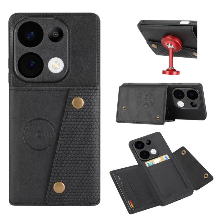Estuche magnético para teléfono con ranuras para tarjetas con doble hebilla, For Redmi 15a 5G Global, For Redmi K90 Pro Max/Poco F8 Ultra, For Redmi K90/Poco F8 Pro, For Redmi K90 Pro Max Champion Edition, For Redmi 15C 5G / 4G EU 173mm                ...