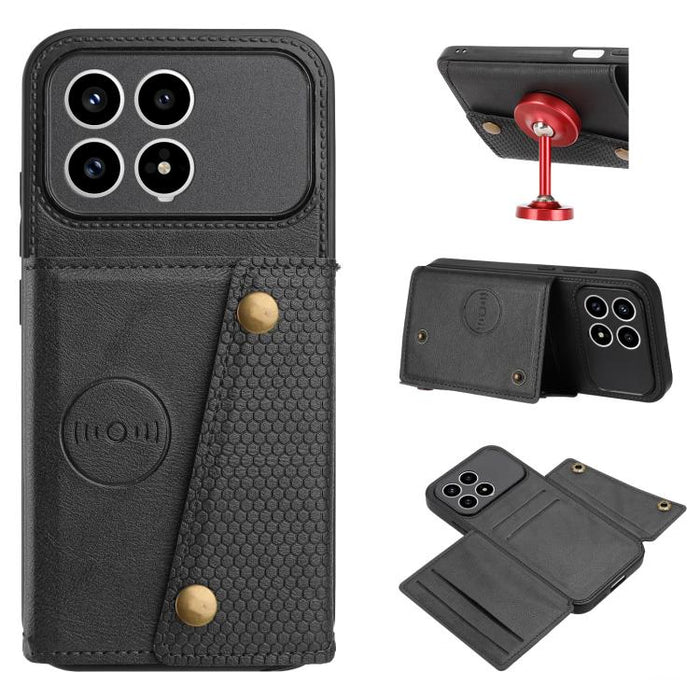 Estuche magnético para teléfono con ranuras para tarjetas con doble hebilla, For Redmi 15a 5G Global, For Redmi K90 Pro Max/Poco F8 Ultra, For Redmi K90/Poco F8 Pro, For Redmi K90 Pro Max Champion Edition, For Redmi 15C 5G / 4G EU 173mm                ...