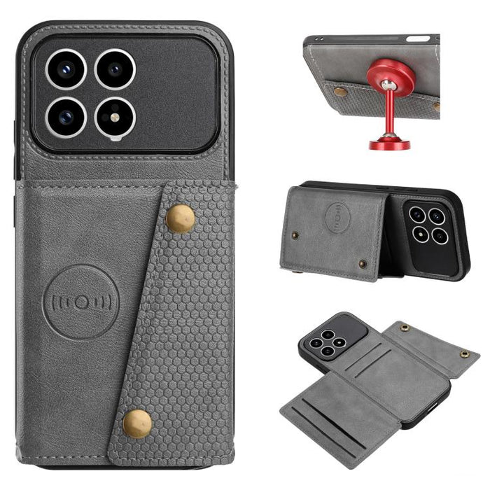 Estuche magnético para teléfono con ranuras para tarjetas con doble hebilla, For Redmi 15a 5G Global, For Redmi K90 Pro Max/Poco F8 Ultra, For Redmi K90/Poco F8 Pro, For Redmi K90 Pro Max Champion Edition, For Redmi 15C 5G / 4G EU 173mm                ...