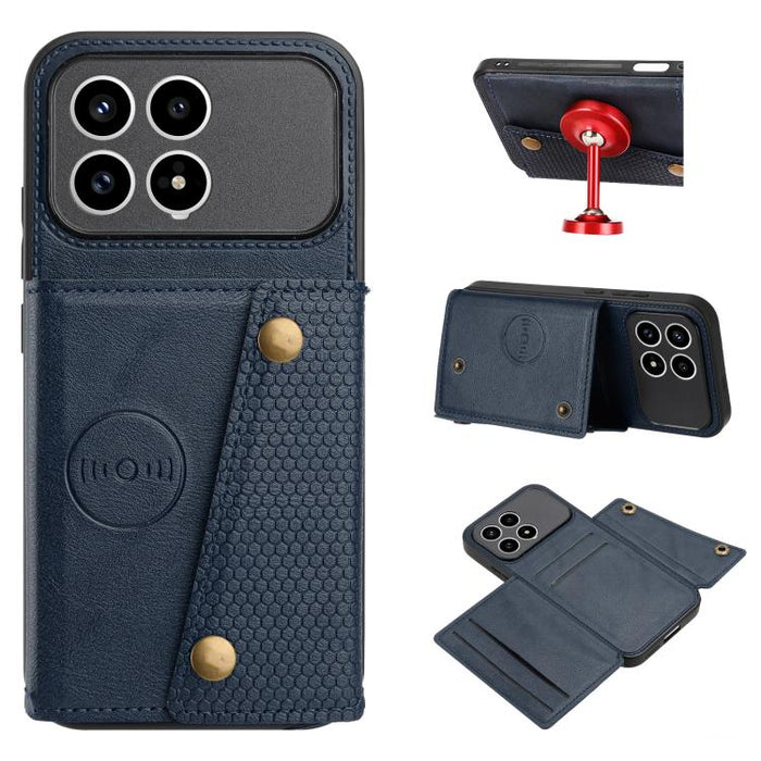 Estuche magnético para teléfono con ranuras para tarjetas con doble hebilla, For Redmi 15a 5G Global, For Redmi K90 Pro Max/Poco F8 Ultra, For Redmi K90/Poco F8 Pro, For Redmi K90 Pro Max Champion Edition, For Redmi 15C 5G / 4G EU 173mm                ...