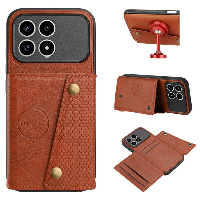 Estuche magnético para teléfono con ranuras para tarjetas con doble hebilla, For Redmi 15a 5G Global, For Redmi K90 Pro Max/Poco F8 Ultra, For Redmi K90/Poco F8 Pro, For Redmi K90 Pro Max Champion Edition, For Redmi 15C 5G / 4G EU 173mm                ...