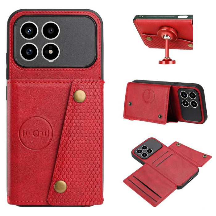 Estuche magnético para teléfono con ranuras para tarjetas con doble hebilla, For Redmi 15a 5G Global, For Redmi K90 Pro Max/Poco F8 Ultra, For Redmi K90/Poco F8 Pro, For Redmi K90 Pro Max Champion Edition, For Redmi 15C 5G / 4G EU 173mm                ...