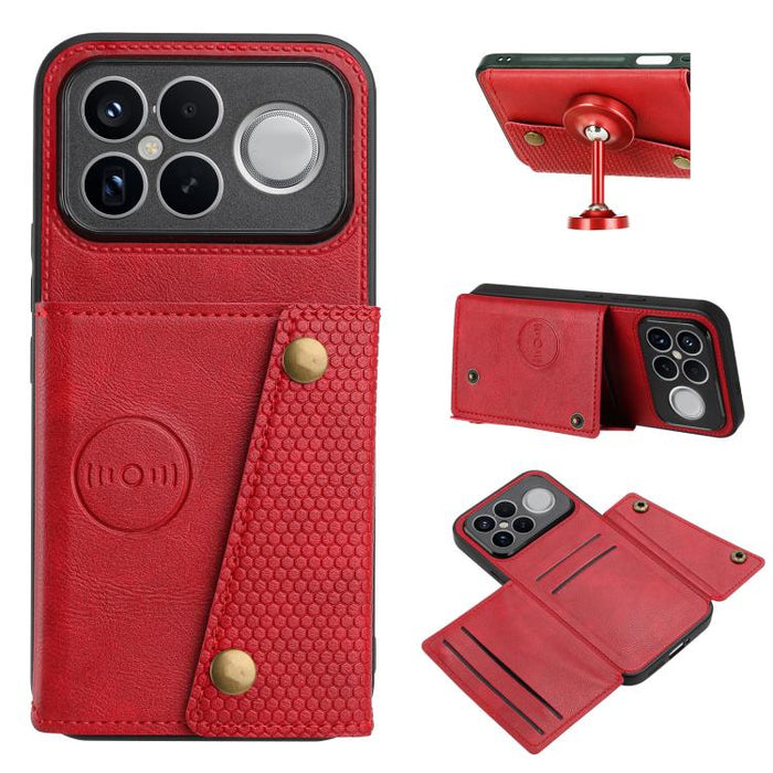 Estuche magnético para teléfono con ranuras para tarjetas con doble hebilla, For Redmi 15a 5G Global, For Redmi K90 Pro Max/Poco F8 Ultra, For Redmi K90/Poco F8 Pro, For Redmi K90 Pro Max Champion Edition, For Redmi 15C 5G / 4G EU 173mm                ...