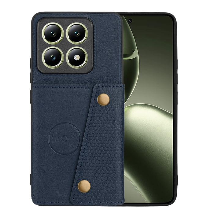 Estuche magnético para teléfono con ranuras para tarjetas con doble hebilla, For Xiaomi Poco X8 Pro Max 5G Global, For Xiaomi Poco X8 Pro 5G Global, For Xiaomi 17 Pro Max, For Xiaomi 17 Pro, For Xiaomi 17, For Xiaomi 15T Pro, For Xiaomi 15T            ...