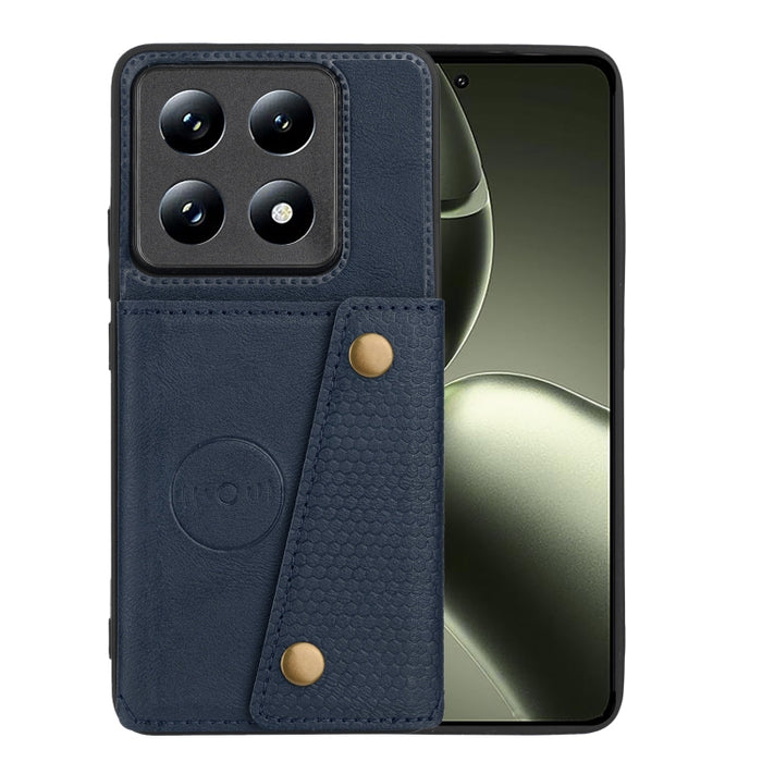 Estuche magnético para teléfono con ranuras para tarjetas con doble hebilla, For Xiaomi Poco X8 Pro Max 5G Global, For Xiaomi Poco X8 Pro 5G Global, For Xiaomi 17 Pro Max, For Xiaomi 17 Pro, For Xiaomi 17, For Xiaomi 15T Pro, For Xiaomi 15T            ...