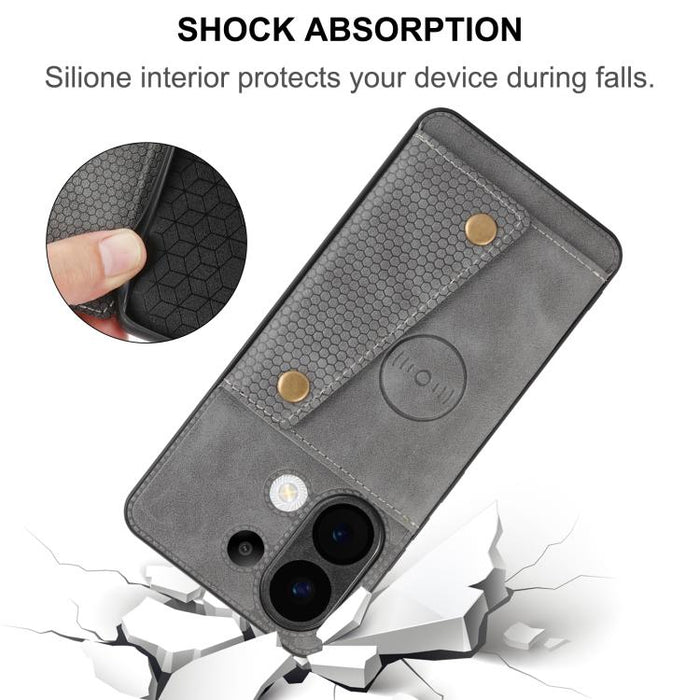 Estuche magnético para teléfono con ranuras para tarjetas con doble hebilla, For Xiaomi Poco X8 Pro Max 5G Global, For Xiaomi Poco X8 Pro 5G Global, For Xiaomi 17 Pro Max, For Xiaomi 17 Pro, For Xiaomi 17, For Xiaomi 15T Pro, For Xiaomi 15T            ...