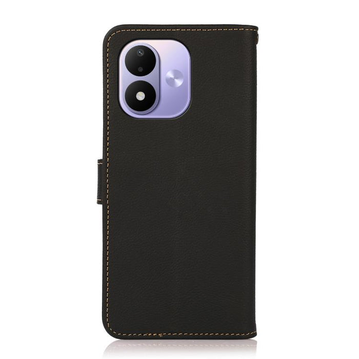 Funda para teléfono de cuero genuino con textura RFID KHAZNEH Custer, For Redmi Note 17 4G Global 169.7mm, For Redmi Note 17 Pro+ 5G Global 163.4mm, For Redmi Note 17 Pro 5G Global 163.5mm, For Redmi K100 Pro Max/Poco F9 Ultra 5G                       ...