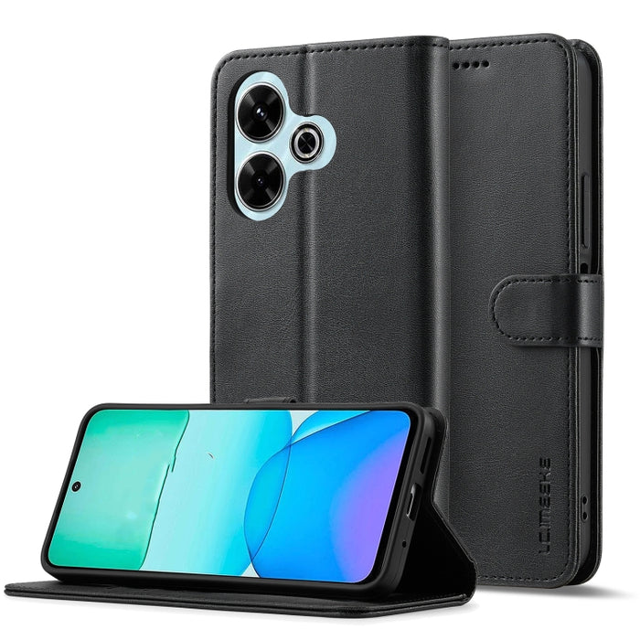 LC.IMEEKE Funda para teléfono de piel con textura de becerro, For Redmi Note 15 Pro+ 5G Global 163.3mm, For Redmi Note 15 4G / 5G Global 164mm, For Redmi Note 15 Pro 4G Global 163.2mm, For Redmi Note 15 Pro 5G Global 163.6mm, For Redmi Note 14 4G 164.8...